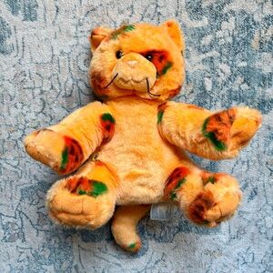 Build a Bear BAB Plush Halloween Pumpkin Kitty Cat  Orange 2008 Stuffed Animal